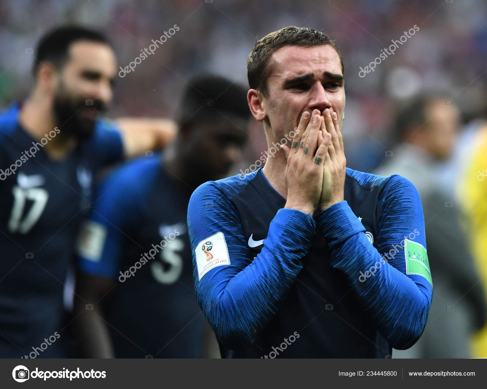 Antoine Griezmann França Comemora Depois Que França Derrotou Croácia Sua —  Fotografia de Stock Editorial © ChinaImages #234445800